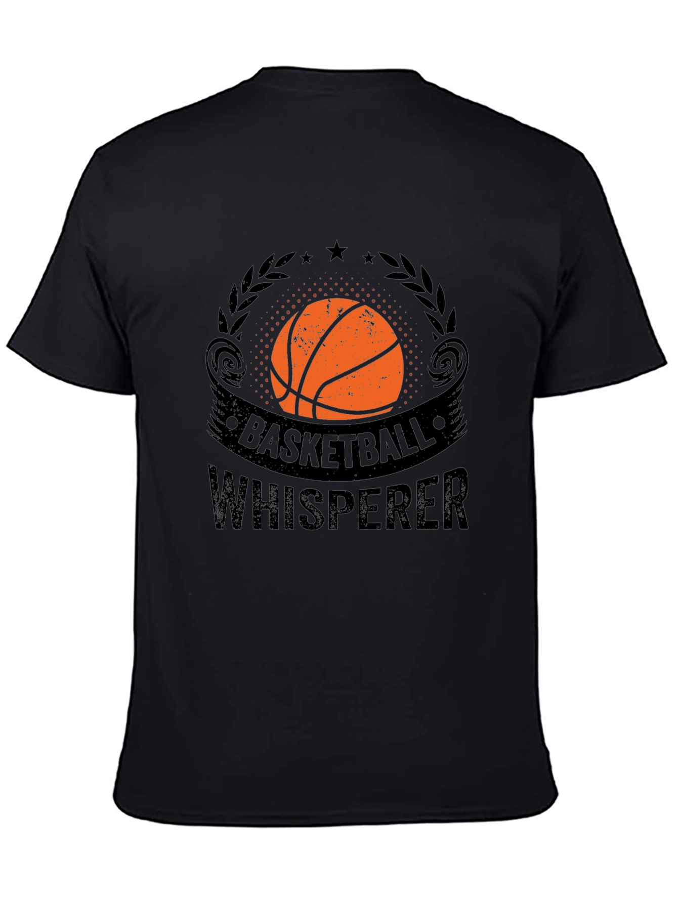 Basketball Whisperer Graphic T-Shirt - Black