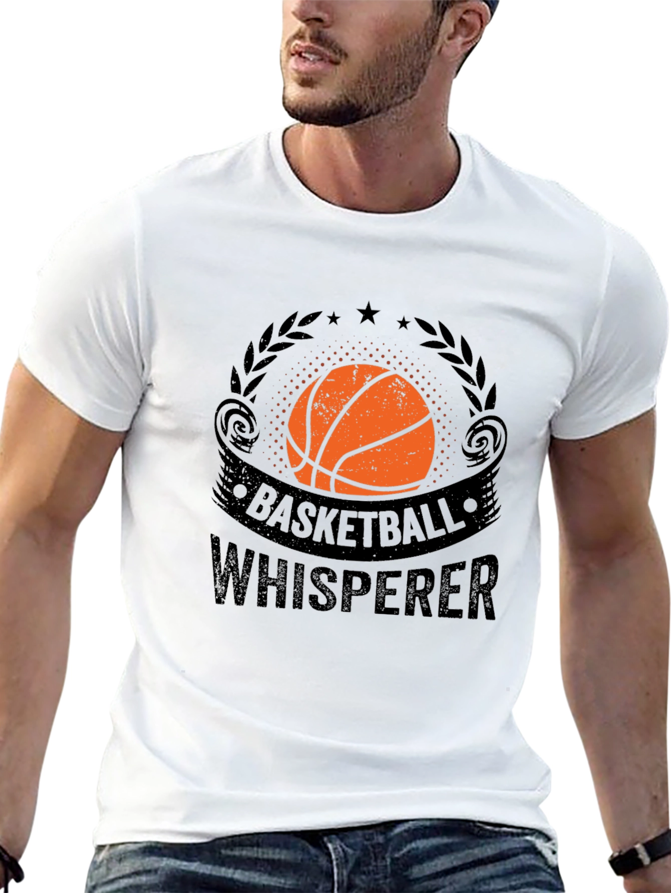Basketball Whisperer Graphic T-Shirt - Black