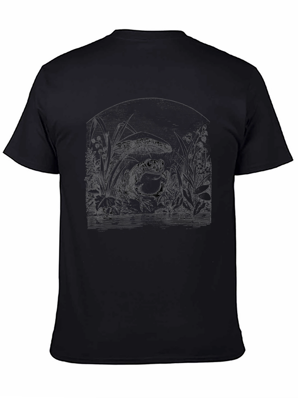 Dark Jungle Graphic T-Shirt - Mens Black Tee