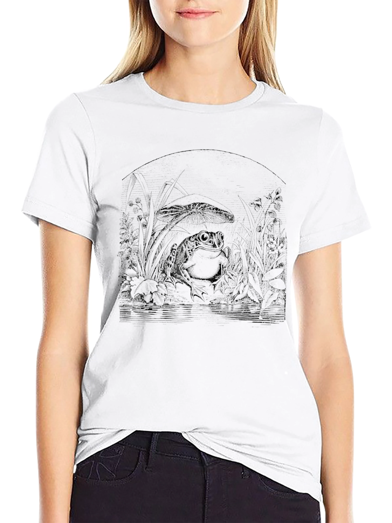 Dark Jungle Graphic T-Shirt - Mens Black Tee