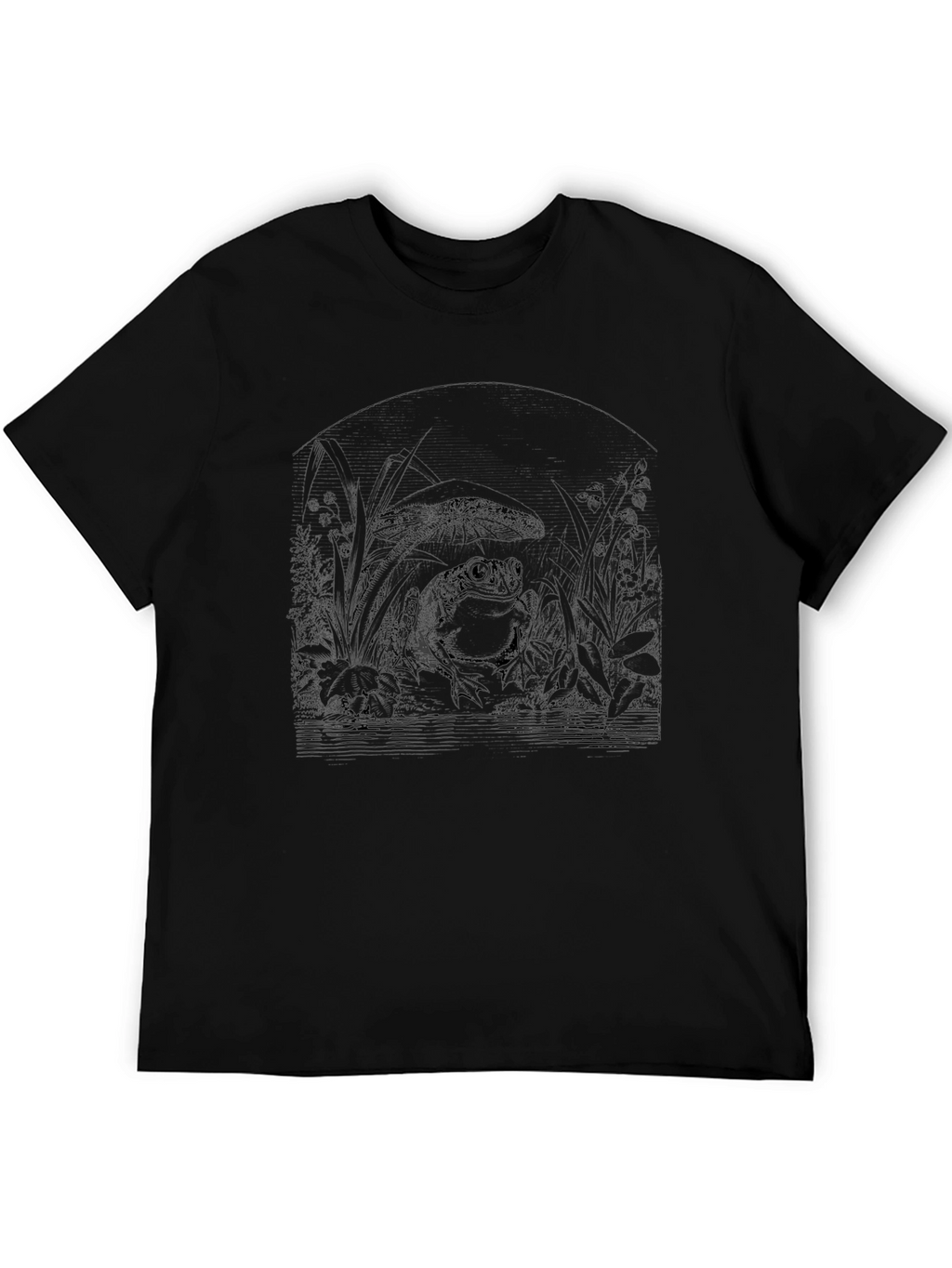 Dark Jungle Graphic T-Shirt - Mens Black Tee