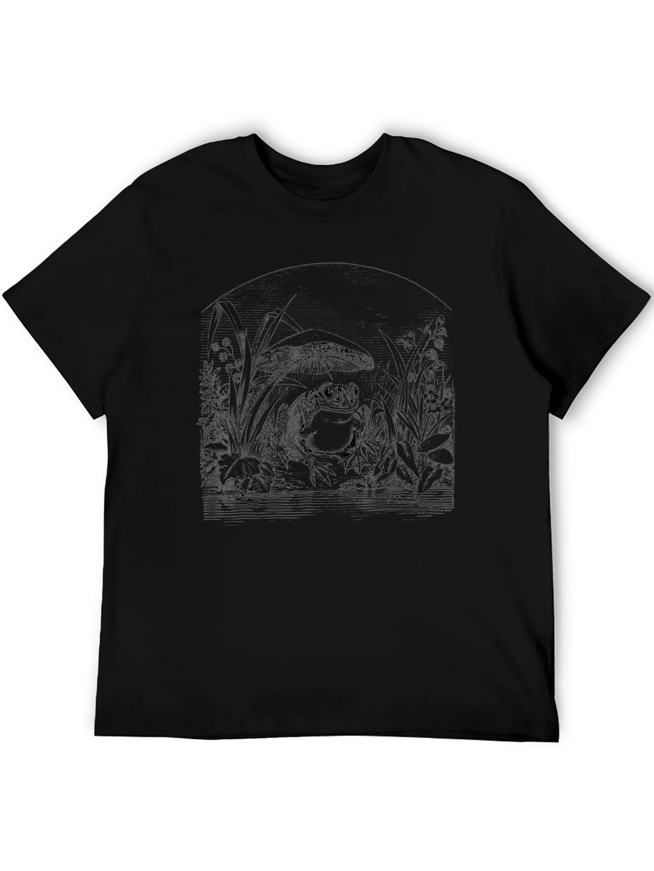 Dark Jungle Graphic T-Shirt - Mens Black Tee