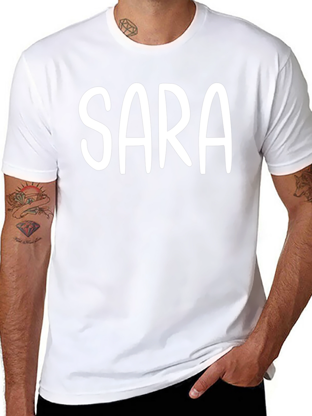 Personalized SARA Black T-Shirt