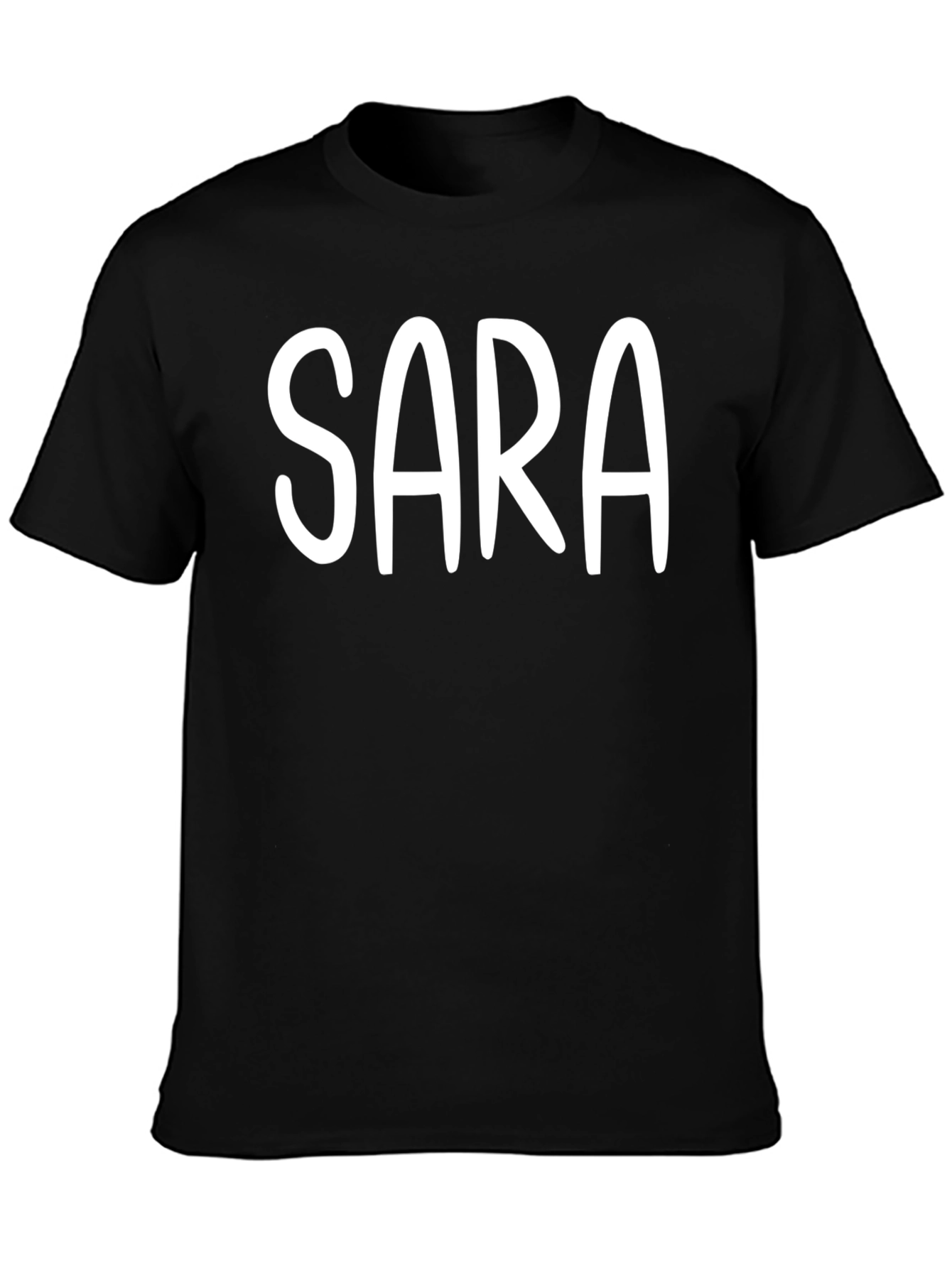 Personalized SARA Black T-Shirt