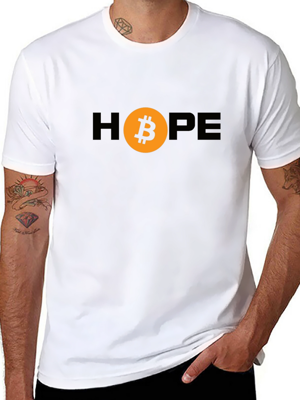 Bitcoin HOPE Graphic Tee - Crypto Enthusiast Shirt