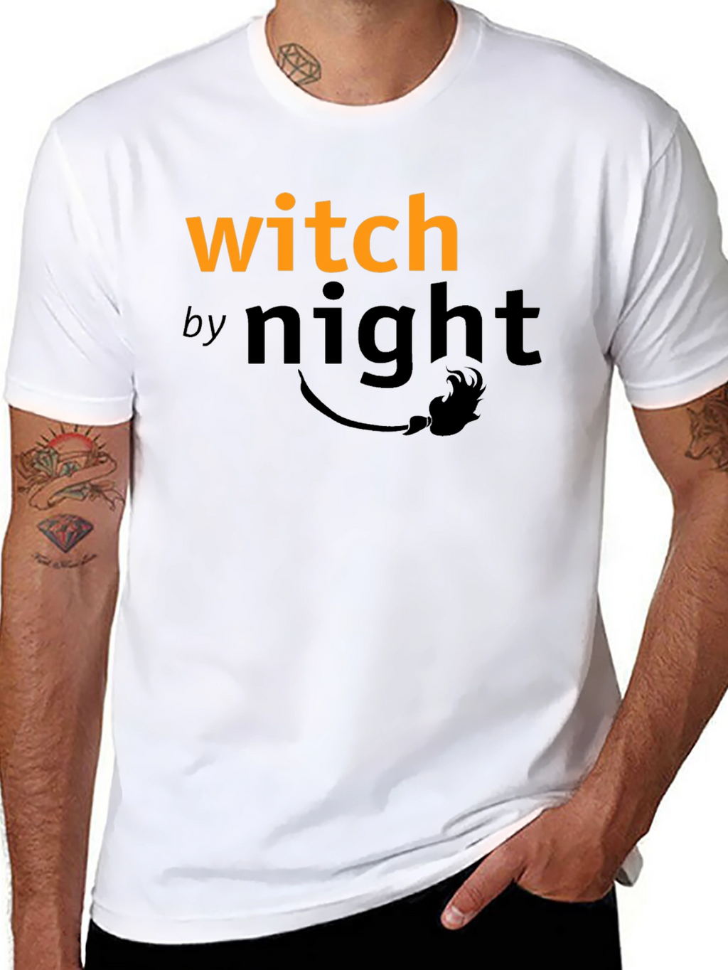 Witch by Night Graphic T-Shirt - Halloween Tee