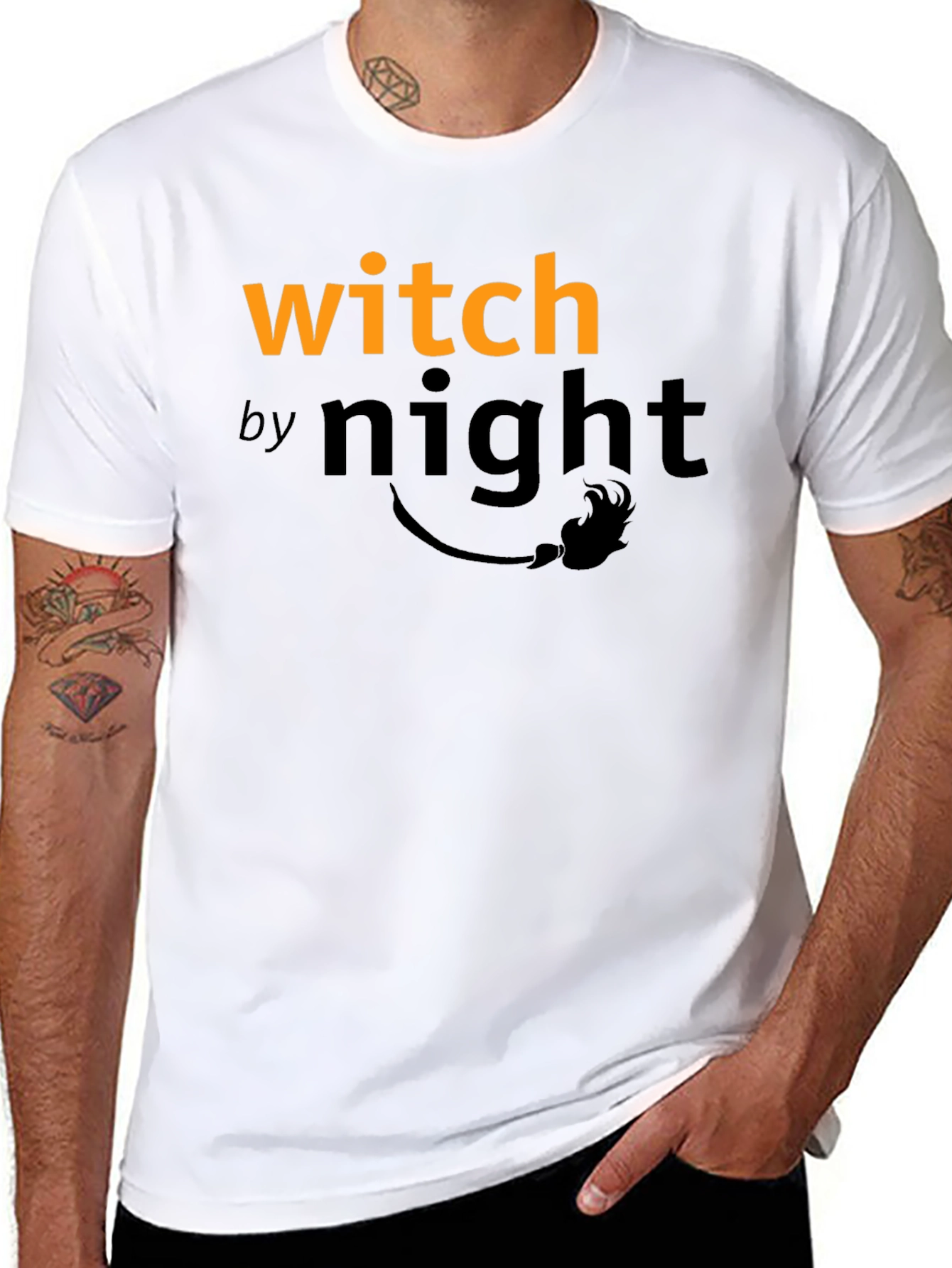 Witch by Night Graphic T-Shirt - Halloween Tee