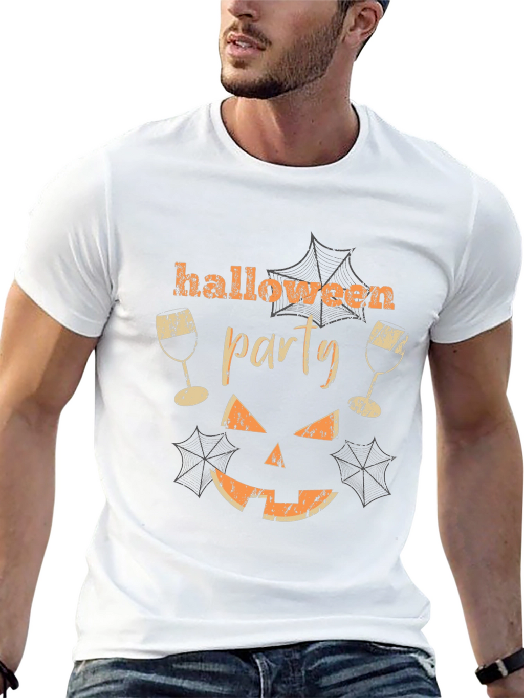 Halloween Party Graphic Tee - Spooky Season Shirt