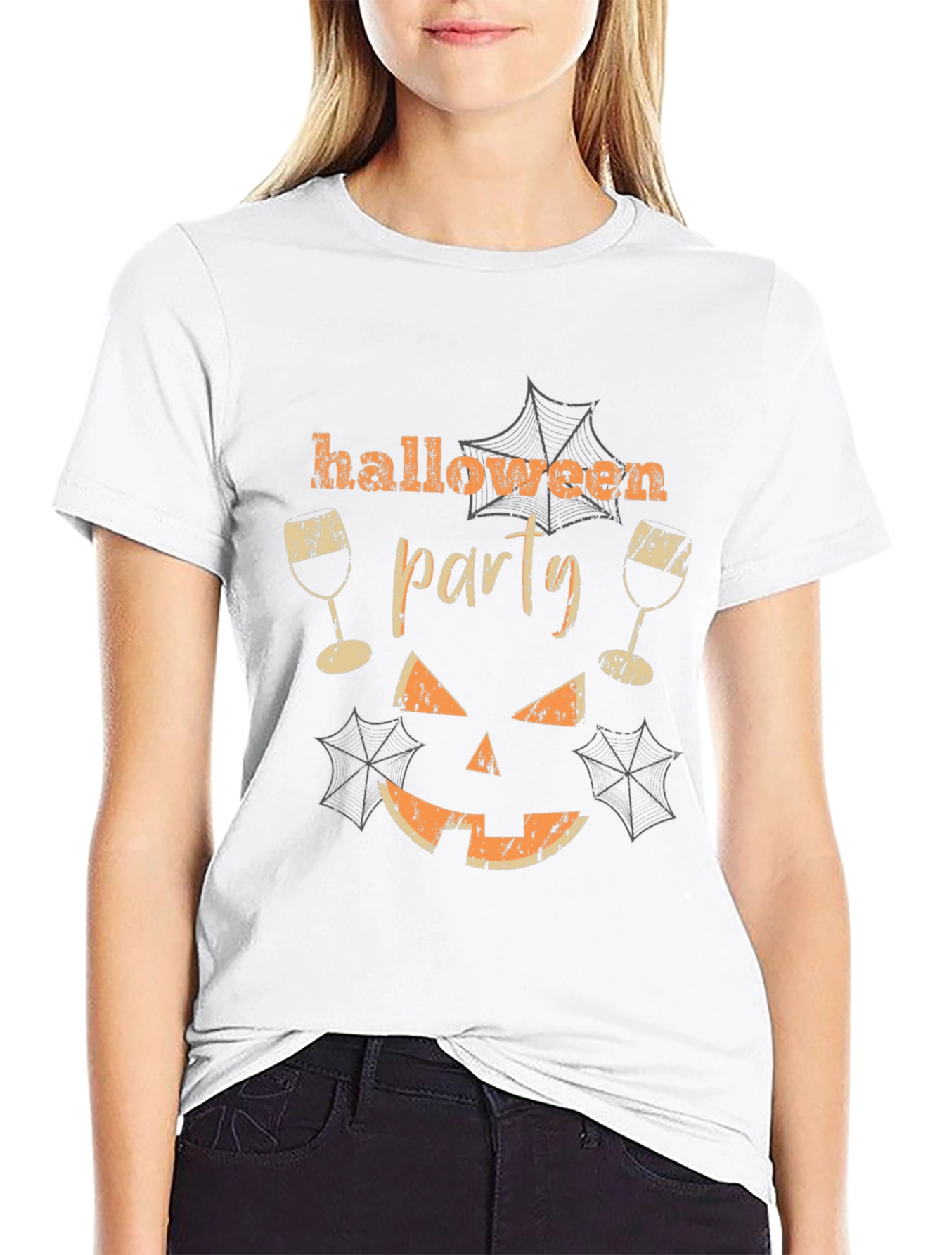 Halloween Party Graphic Tee - Spooky Season Shirt