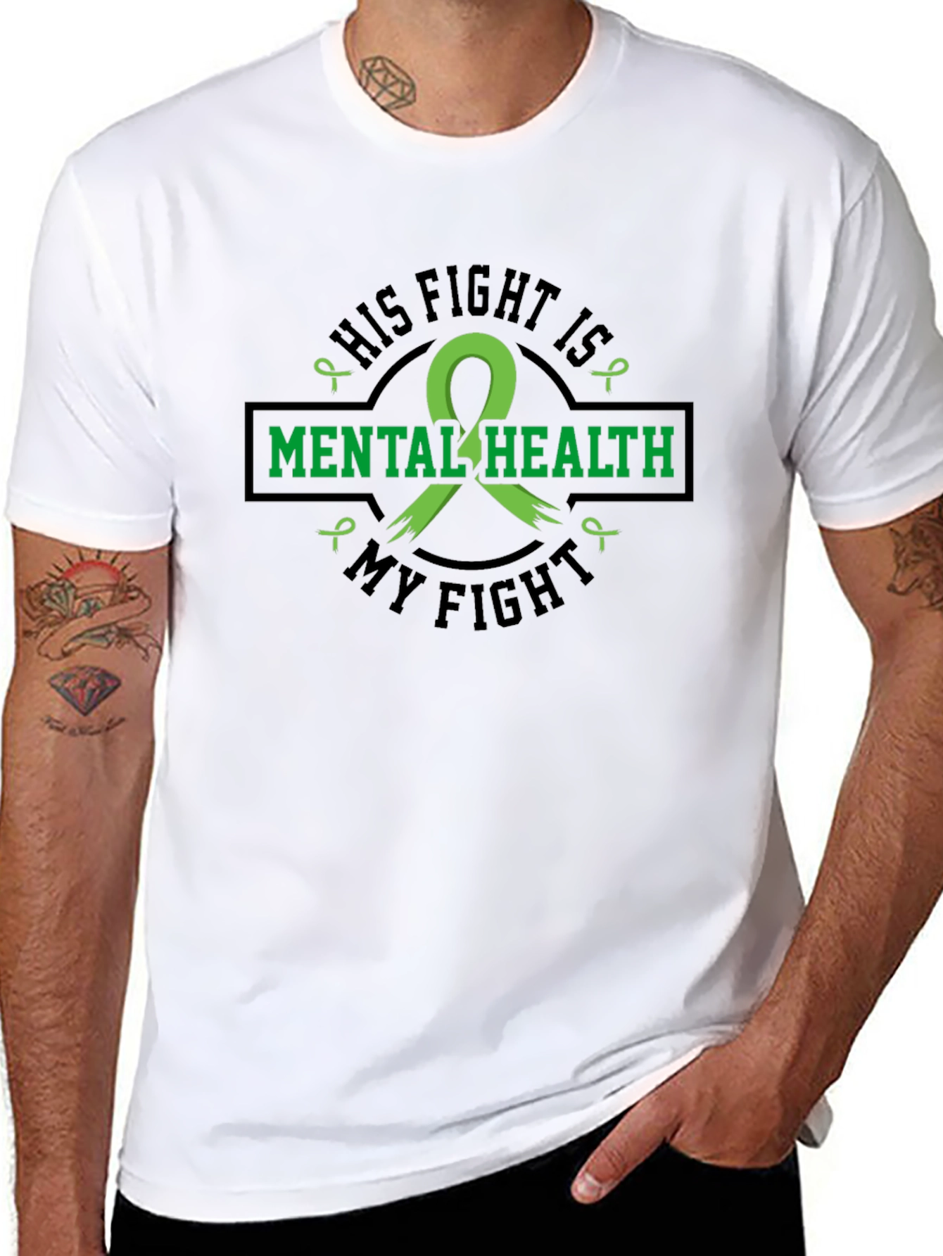 Mental Health Awareness T-Shirt: His Fight Is My Fight