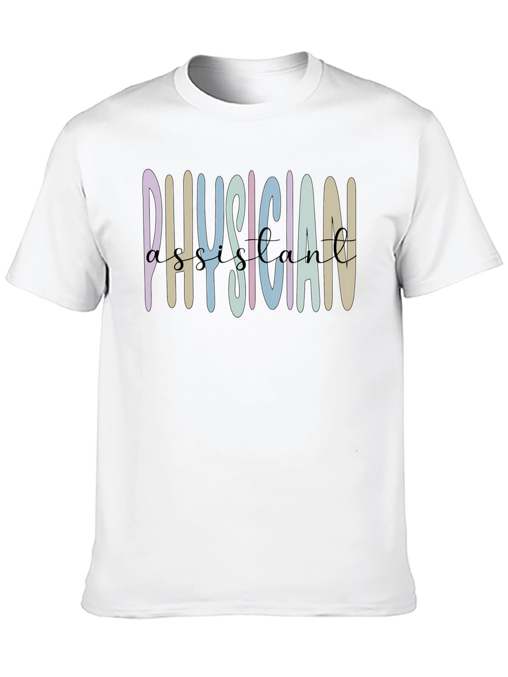 Physician Assistant Graphic Tee - Black Cotton Shirt
