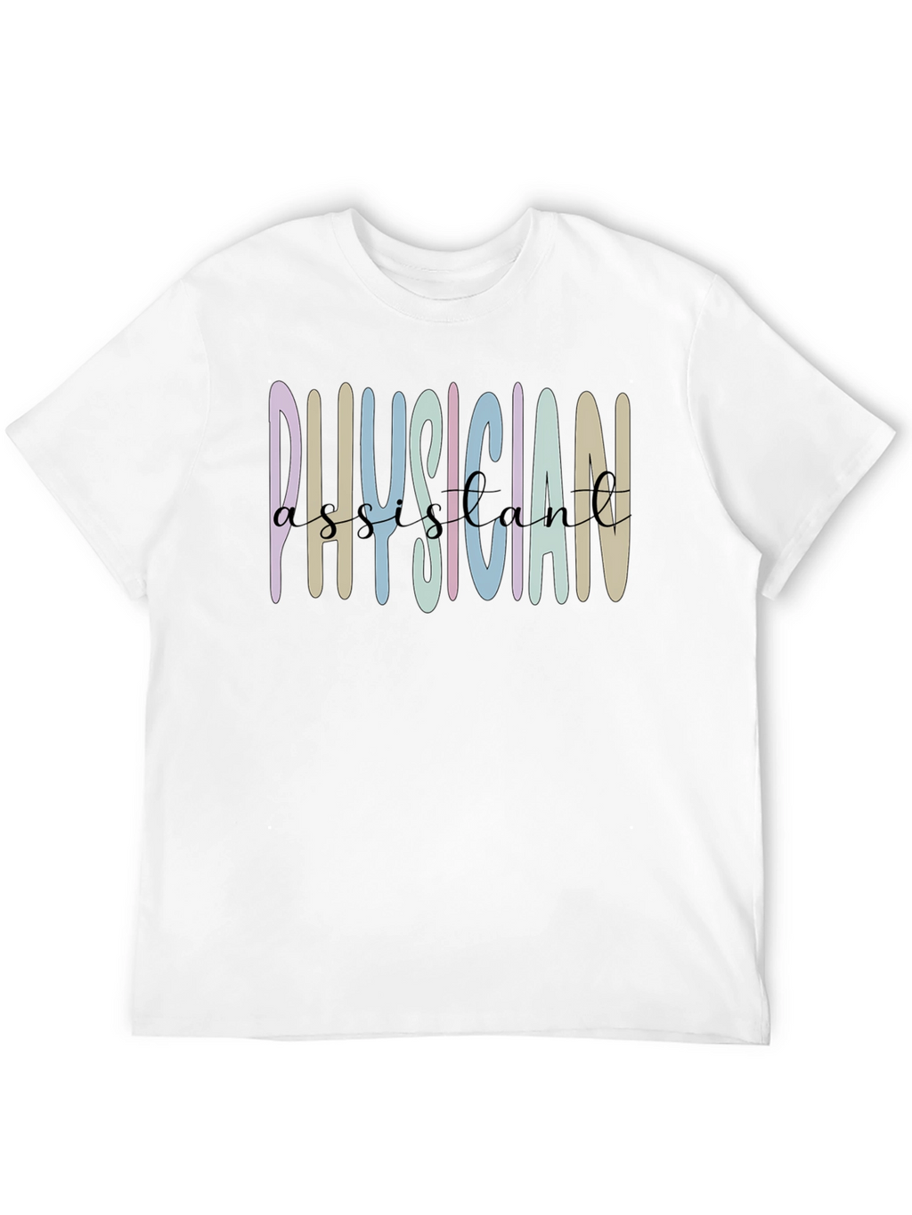 Physician Assistant Graphic Tee - Black Cotton Shirt