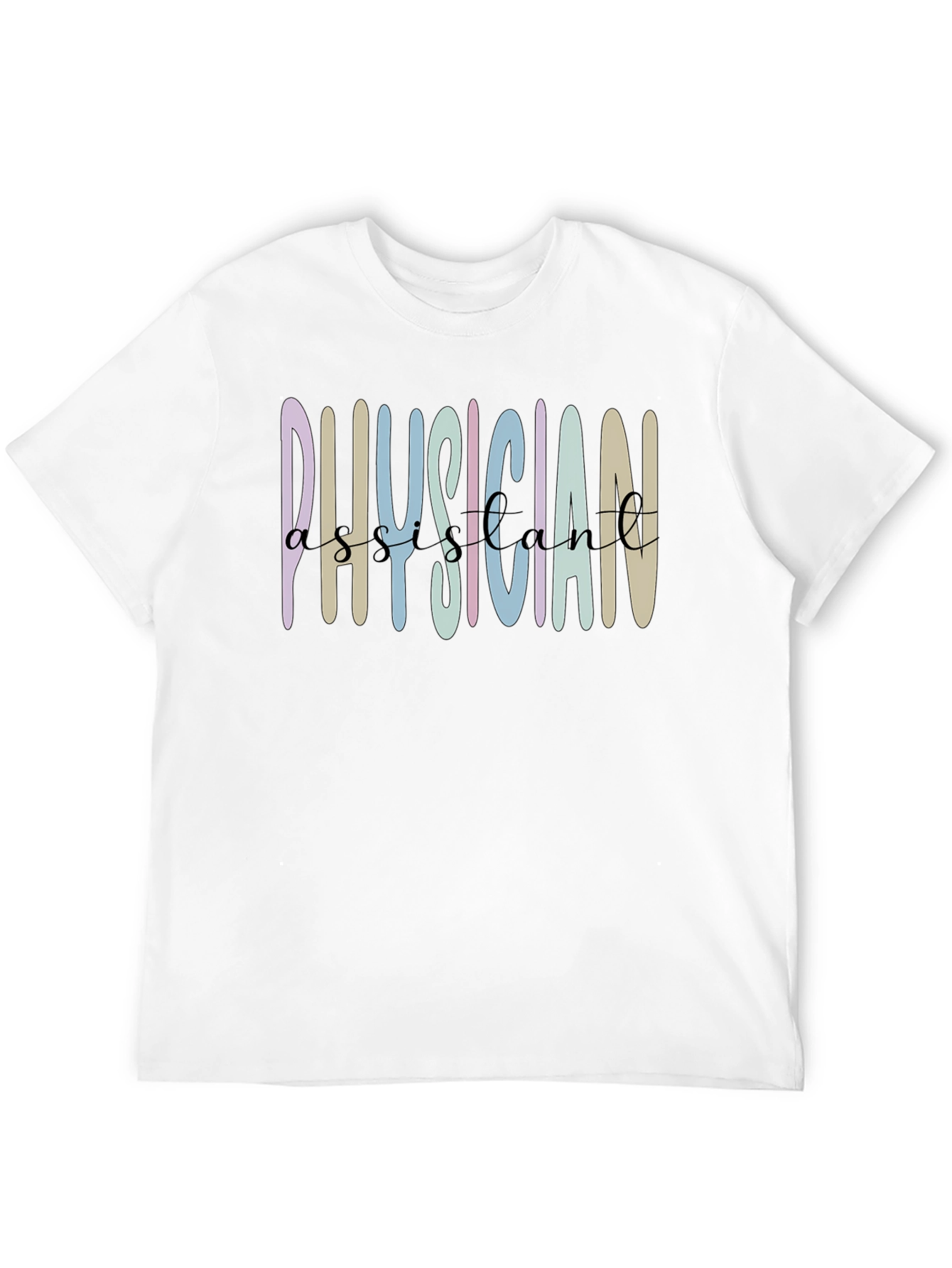 Physician Assistant Graphic Tee - Black Cotton Shirt