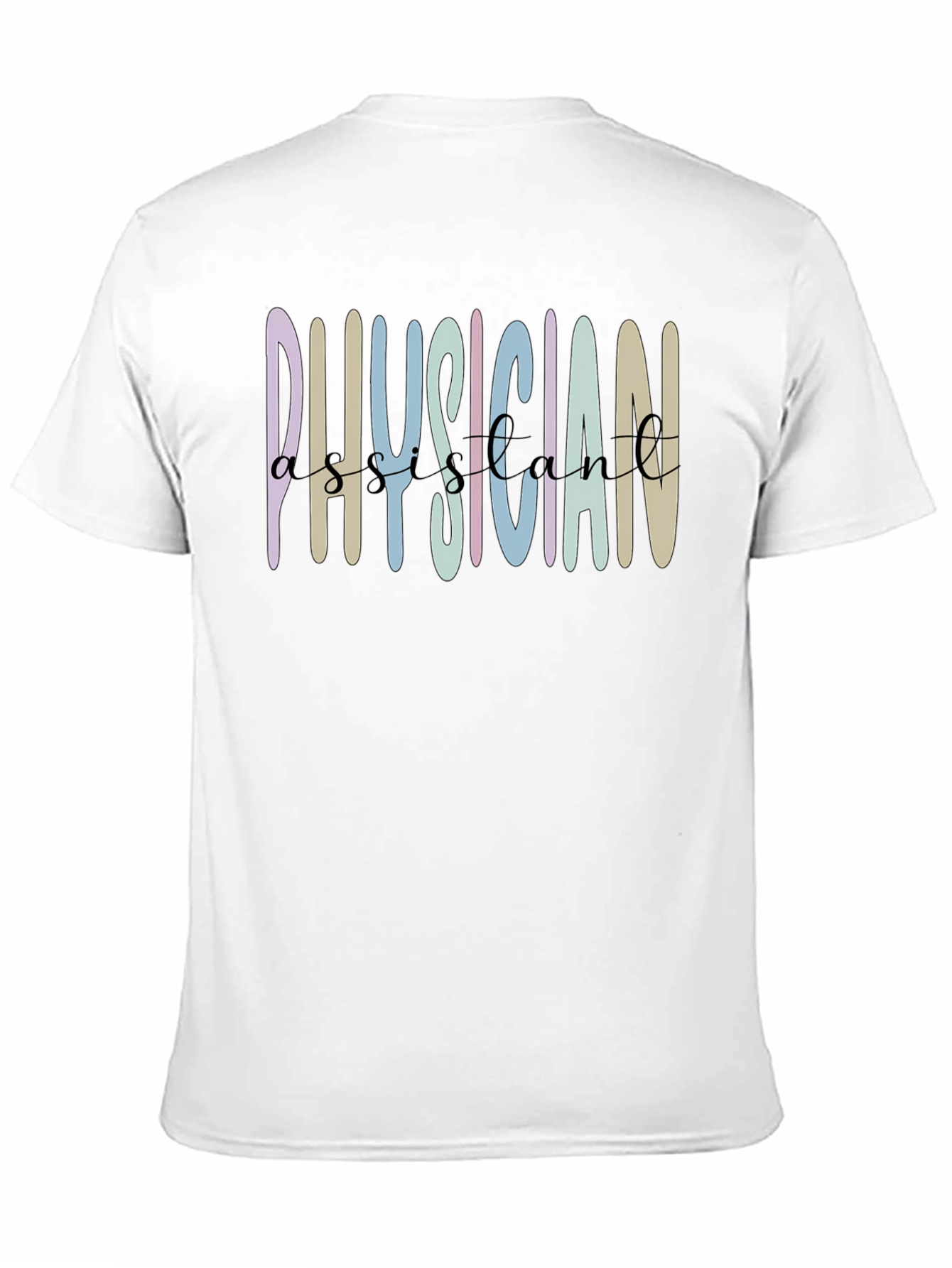 Physician Assistant Graphic Tee - Black Cotton Shirt