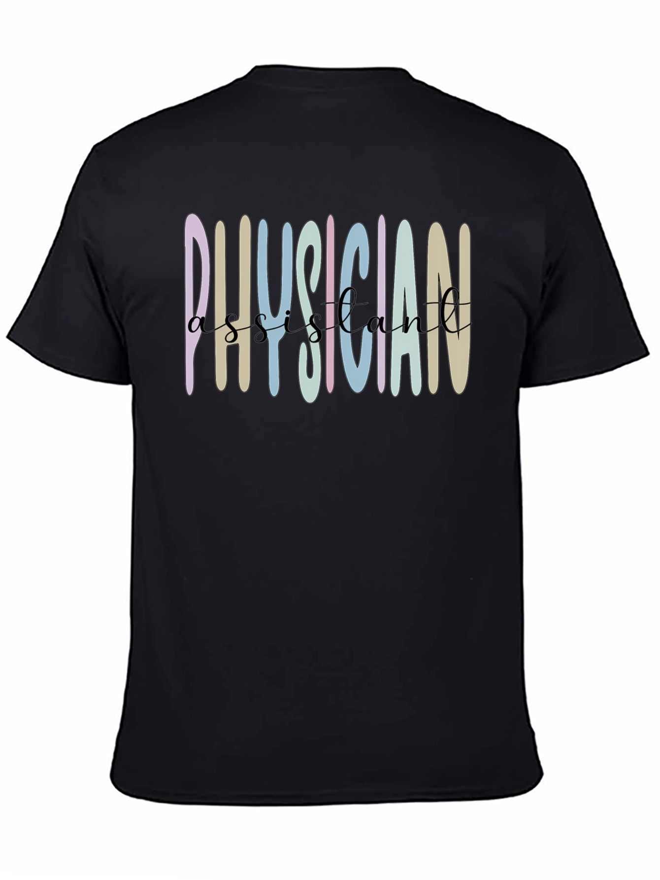 Physician Assistant Graphic Tee - Black Cotton Shirt