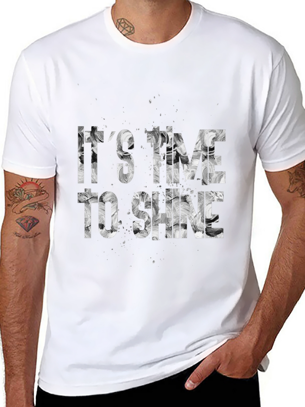 Its Time to Shine Black Graphic T-Shirt