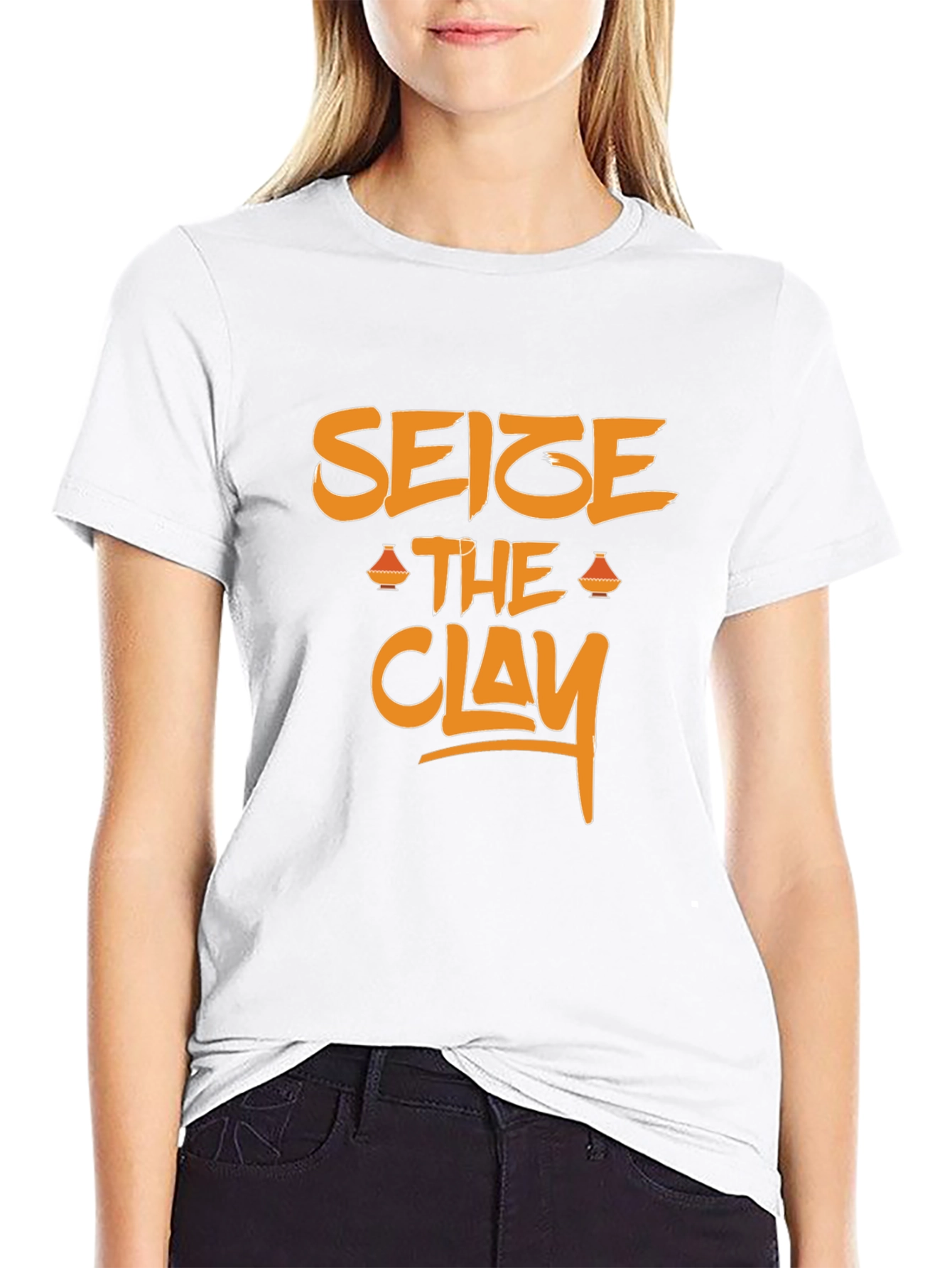 Seize the Clay Graphic Tee - Black Cotton T-Shirt