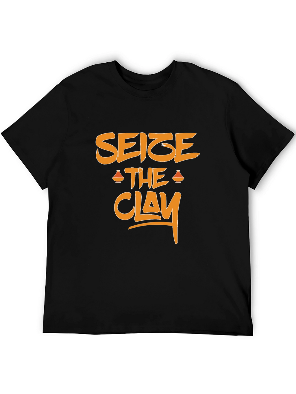 Seize the Clay Graphic Tee - Black Cotton T-Shirt