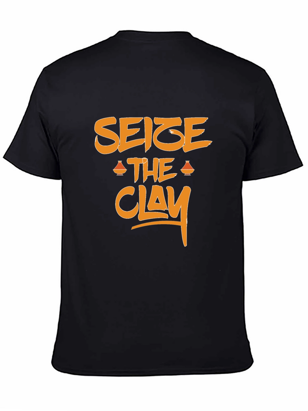Seize the Clay Graphic Tee - Black Cotton T-Shirt