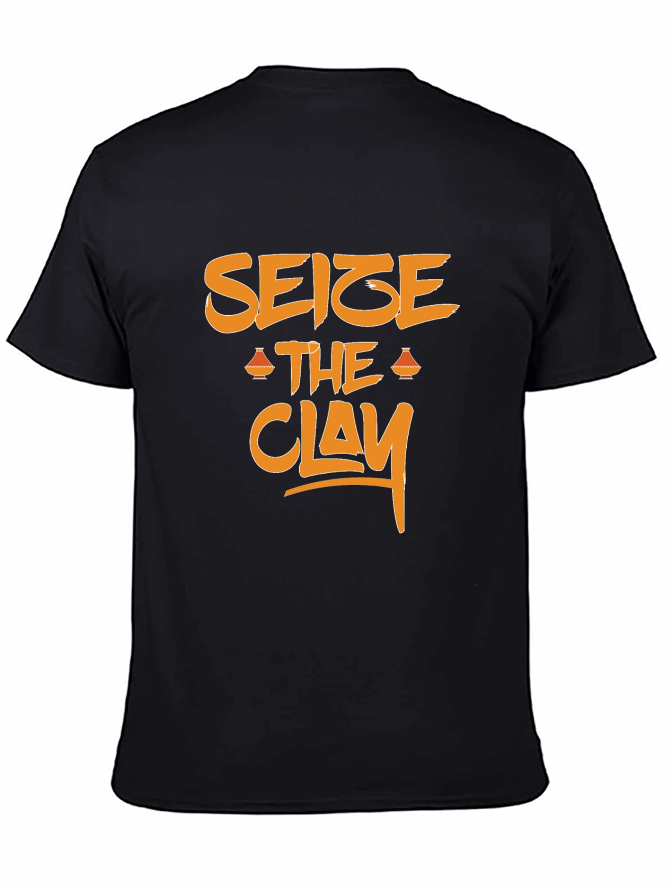 Seize the Clay Graphic Tee - Black Cotton T-Shirt