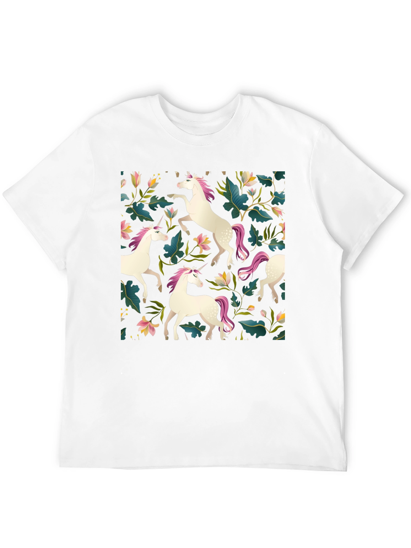 Unicorn Floral T-Shirt - Stylish Graphic Tee