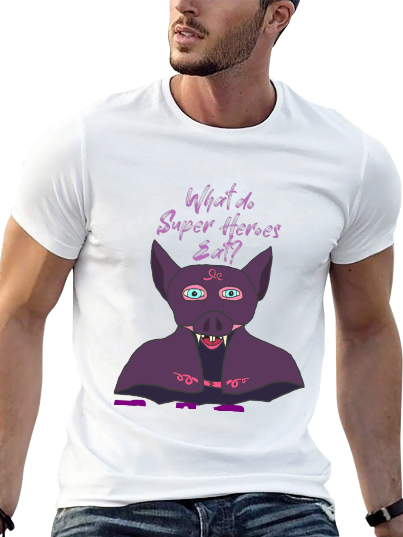 Superhero Diet T-Shirt - Bat Eat!