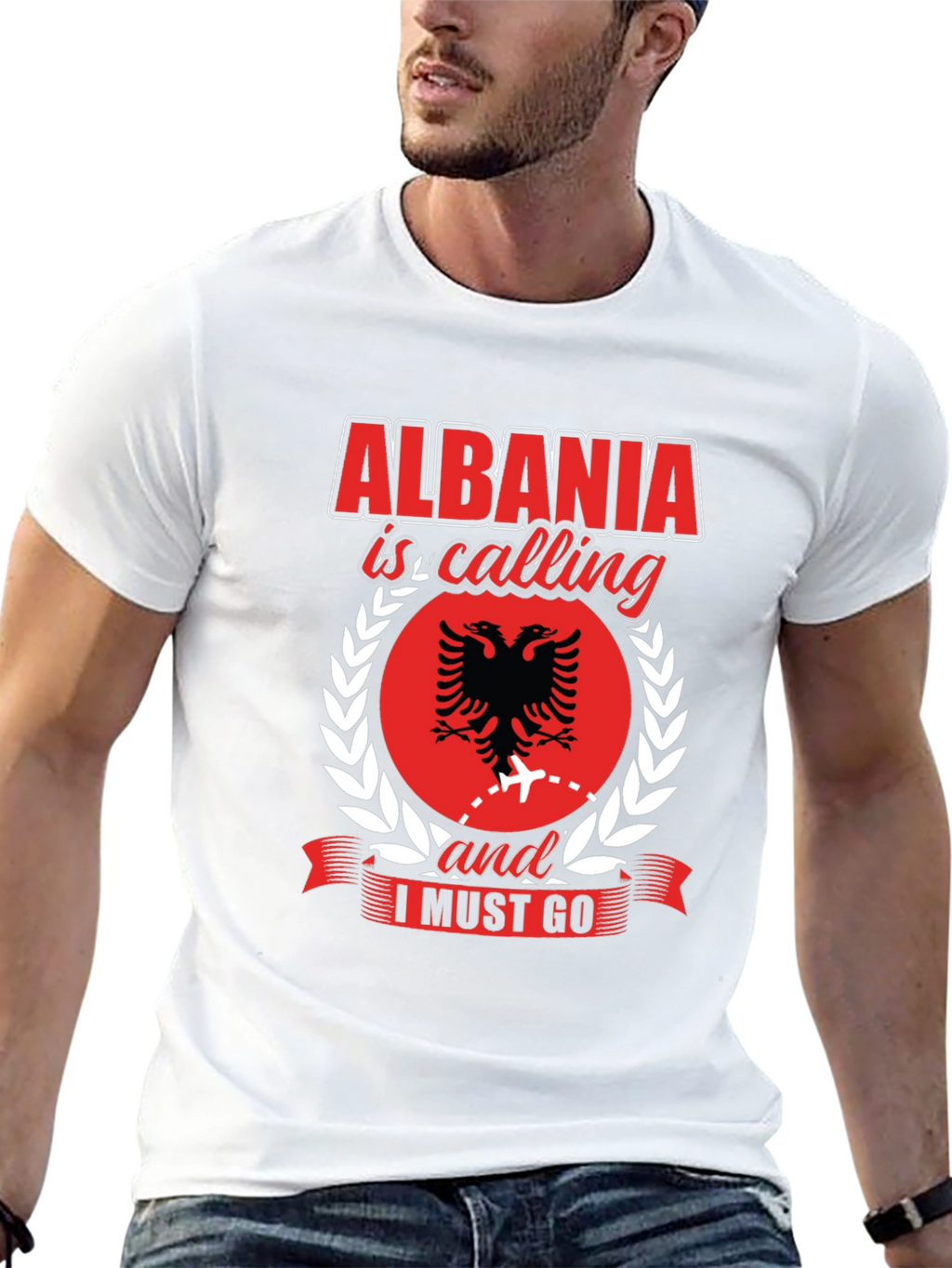 Albania Calling Graphic Tee - Travel Shirt