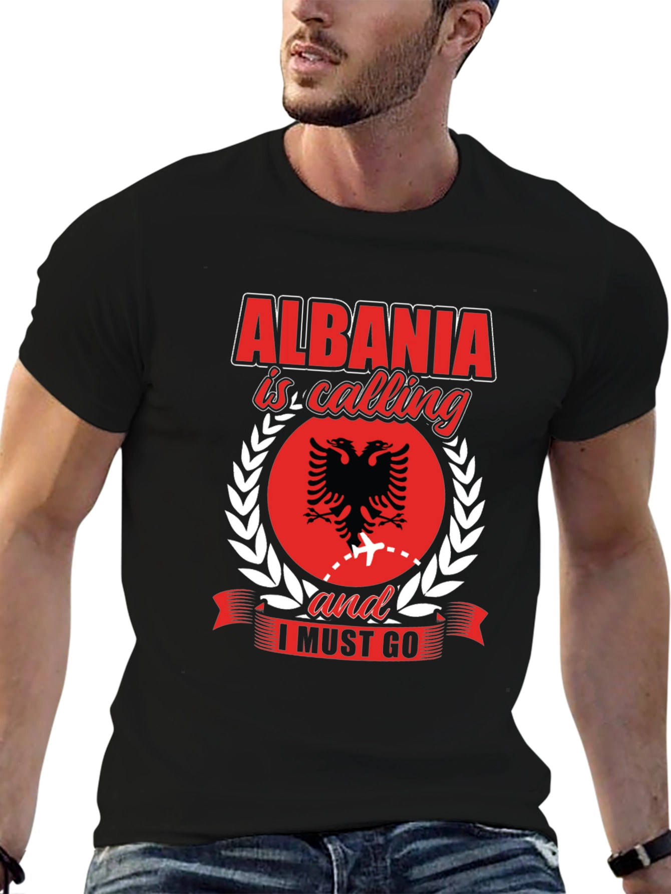 Albania Calling Graphic Tee - Travel Shirt