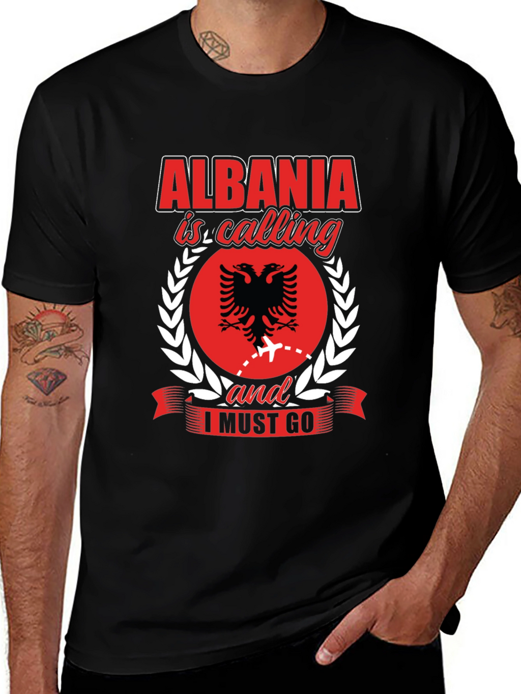 Albania Calling Graphic Tee - Travel Shirt