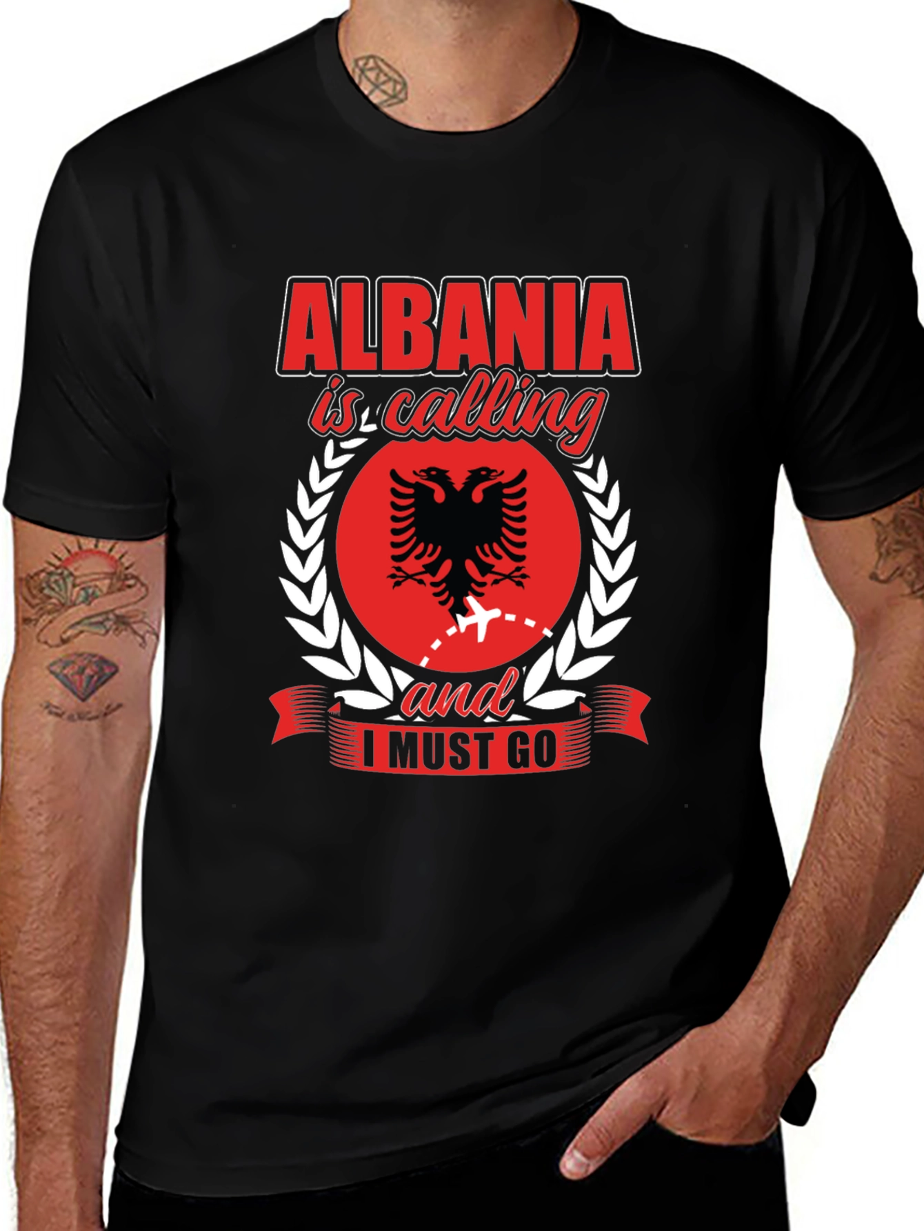 Albania Calling Graphic Tee - Travel Shirt