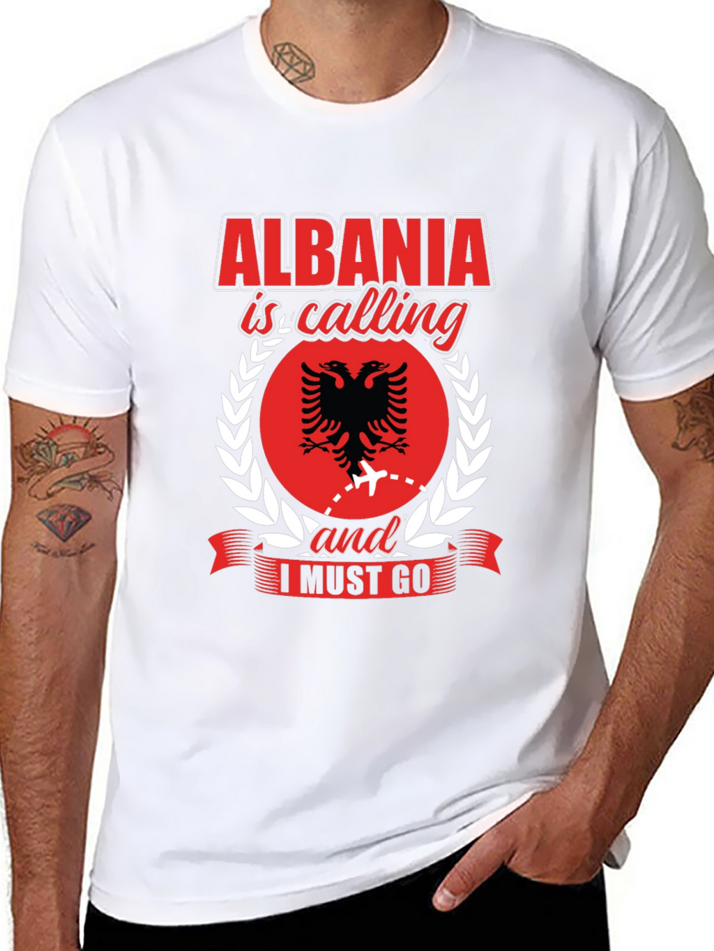 Albania Calling Graphic Tee - Travel Shirt