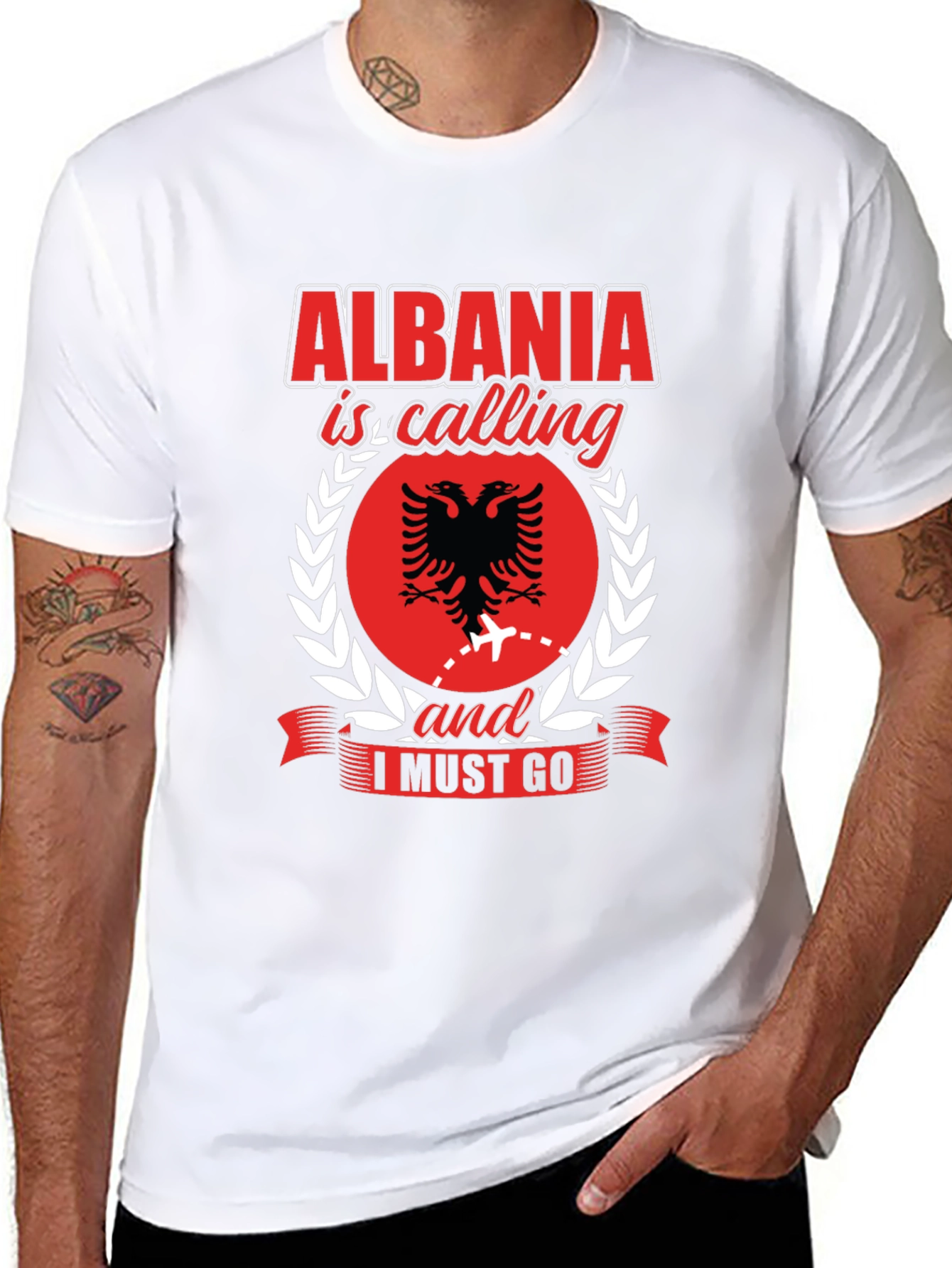 Albania Calling Graphic Tee - Travel Shirt