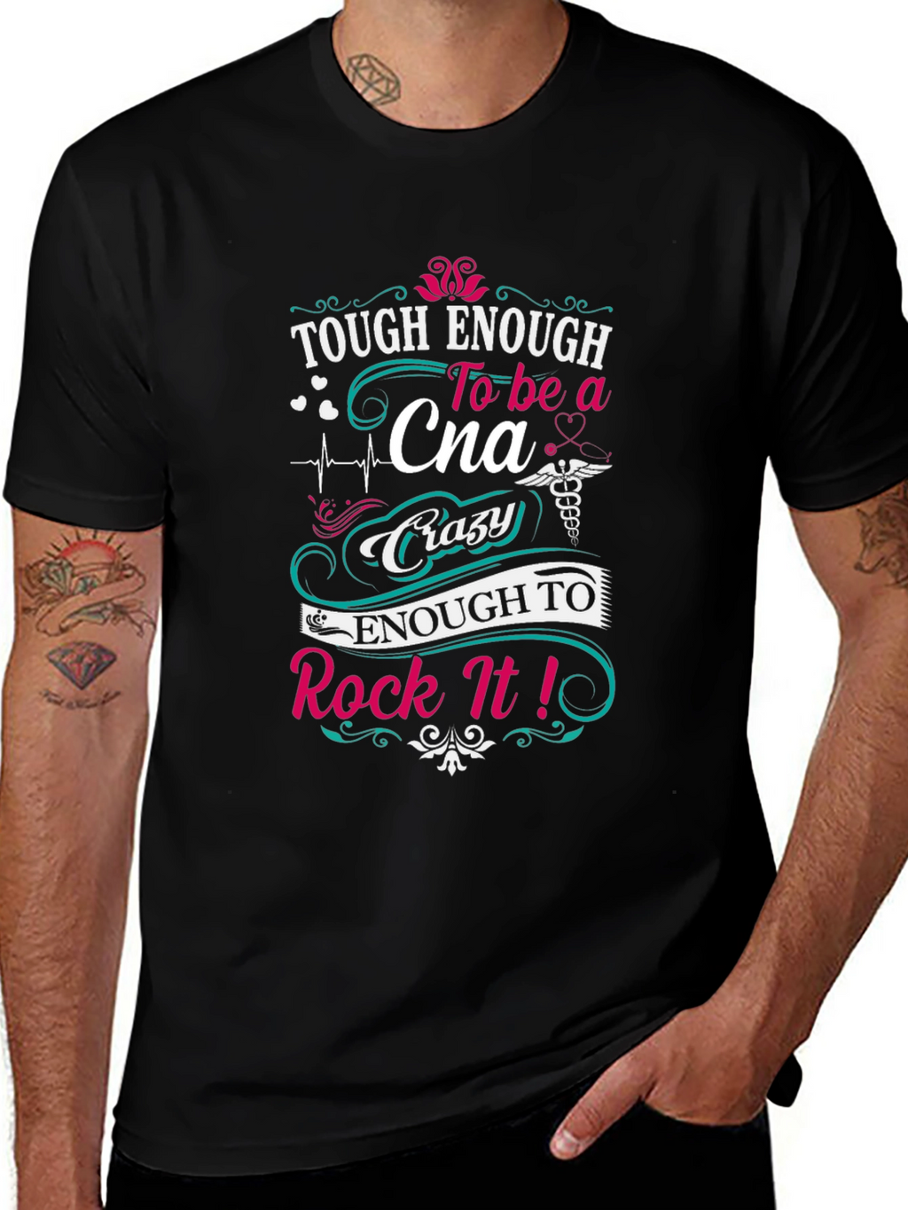 Tough Enough CNA T-Shirt - Certified Nursing Assistant Tee