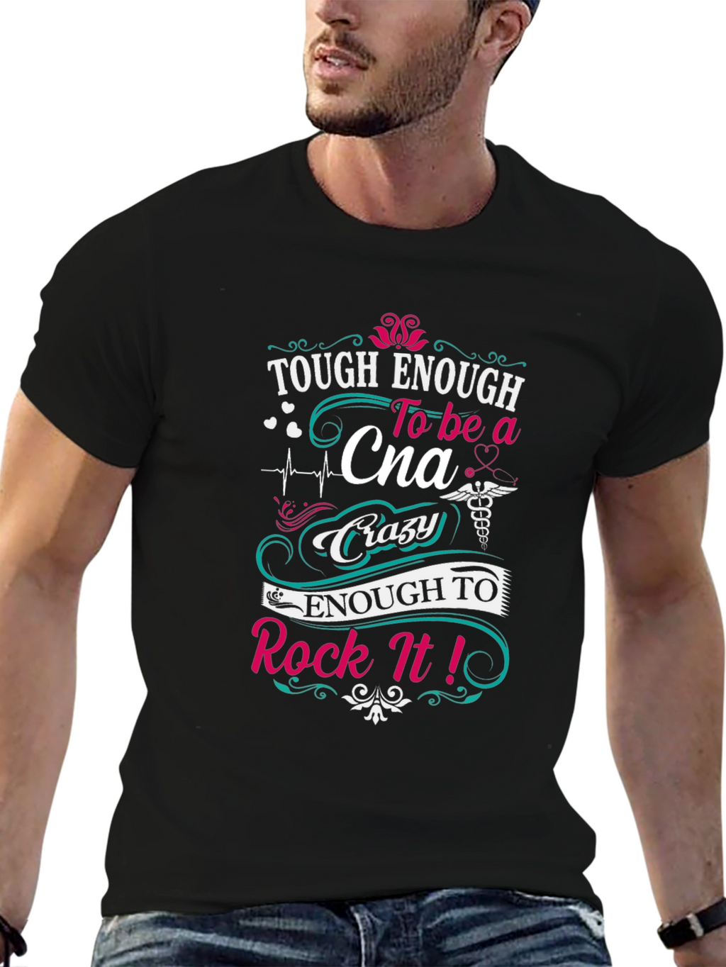 Tough Enough CNA T-Shirt - Certified Nursing Assistant Tee