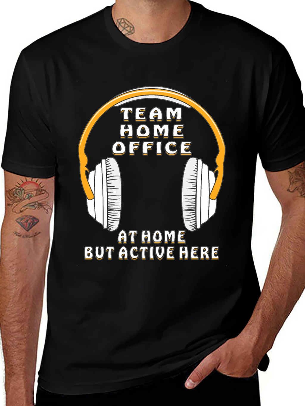 Team Home Office T-Shirt - Stay Active & Connected