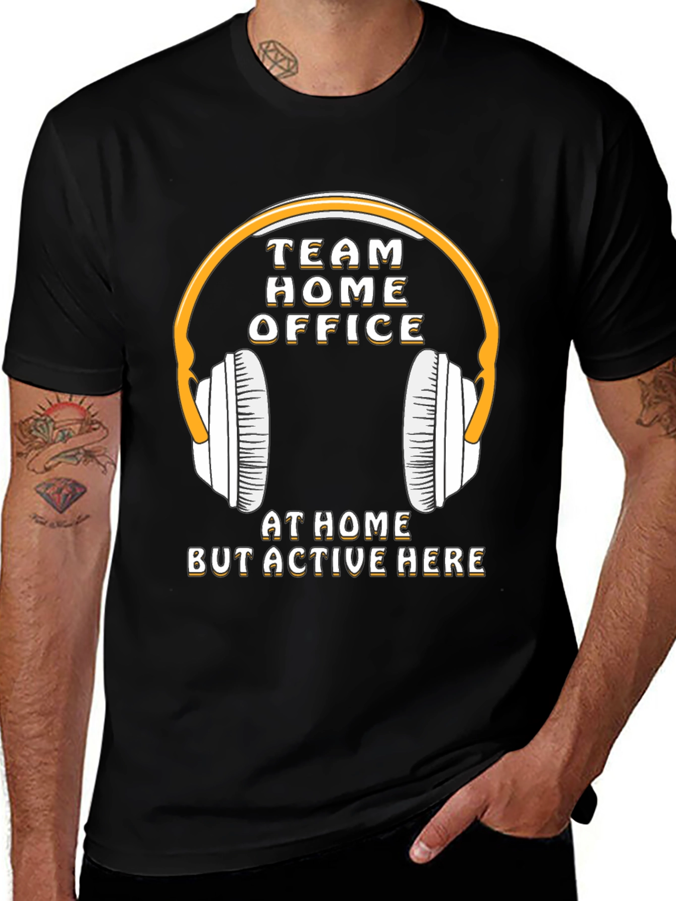 Team Home Office T-Shirt - Stay Active & Connected