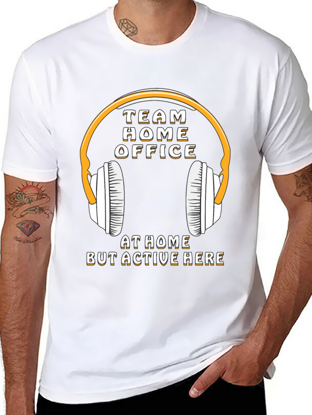 Team Home Office T-Shirt - Stay Active & Connected