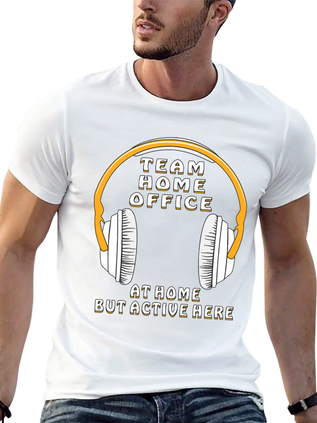 Team Home Office T-Shirt - Stay Active & Connected