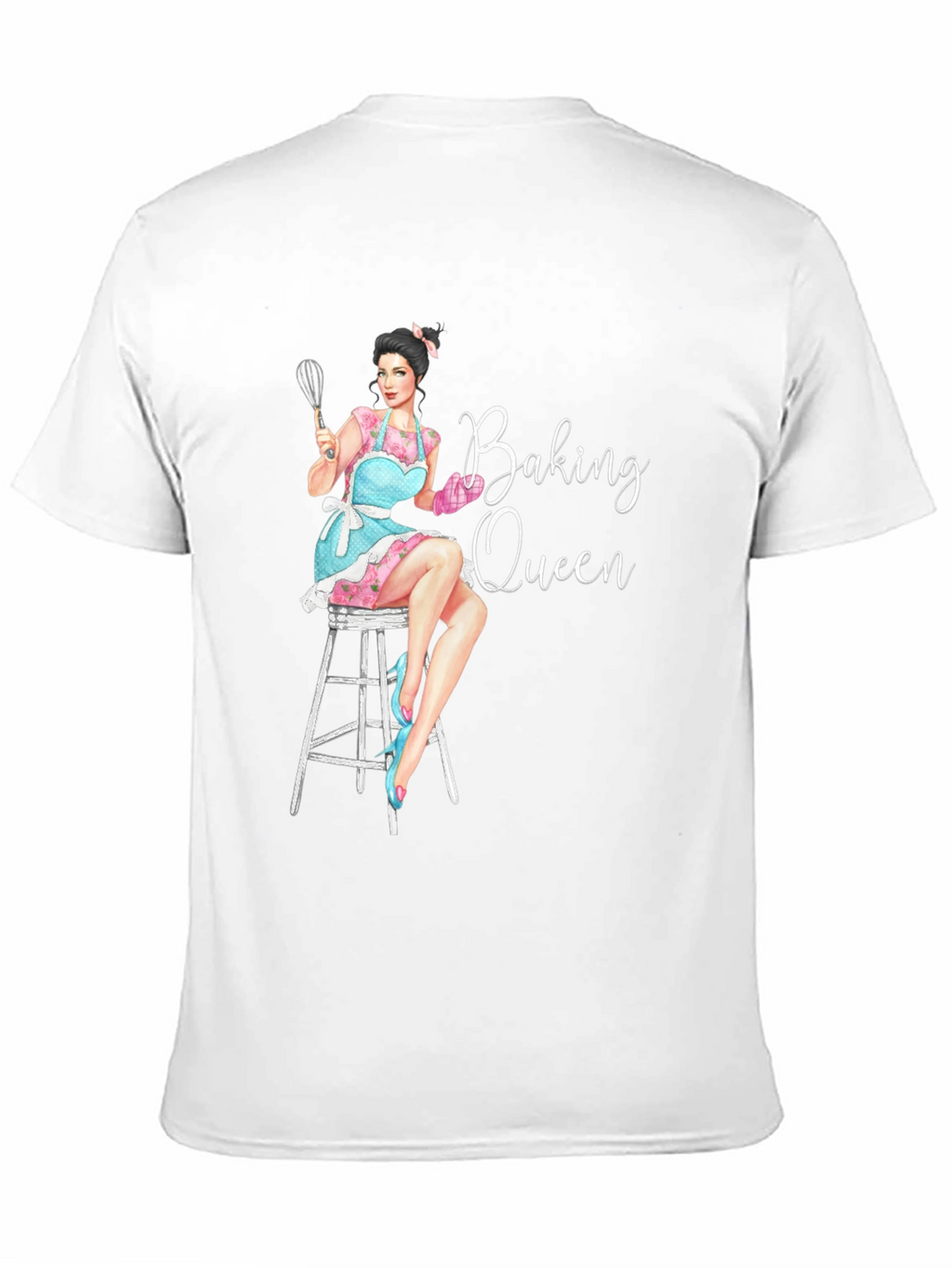 Baking Queen Graphic T-Shirt - Black
