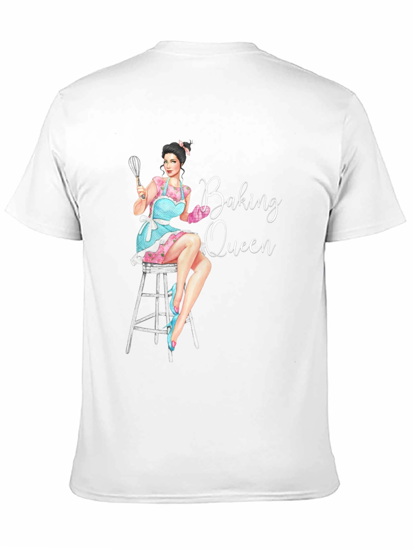 Baking Queen Graphic T-Shirt - Black