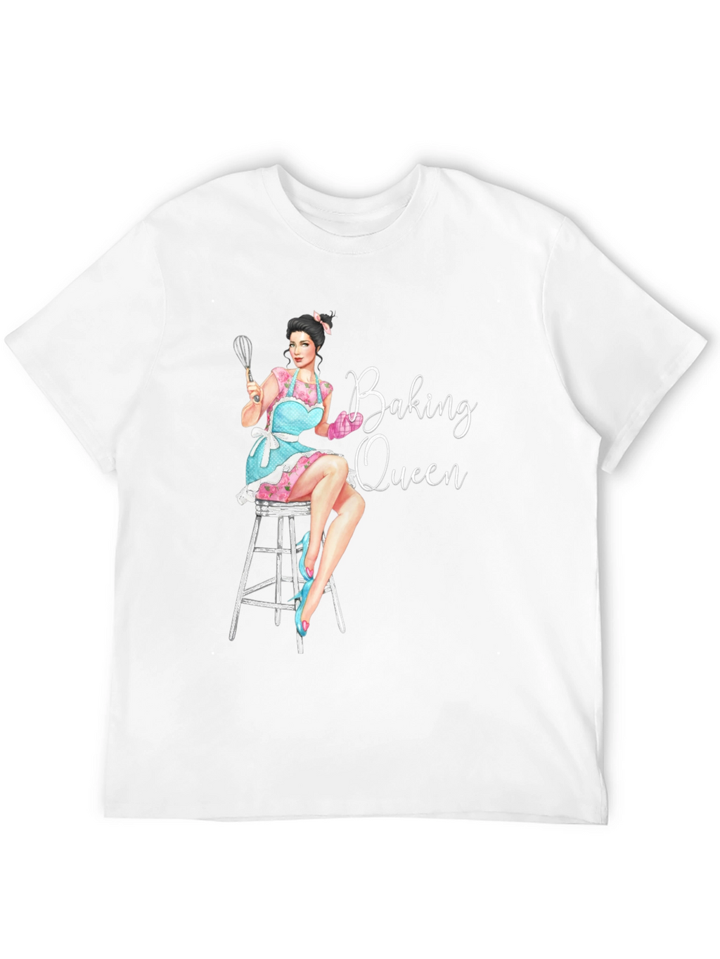 Baking Queen Graphic T-Shirt - Black