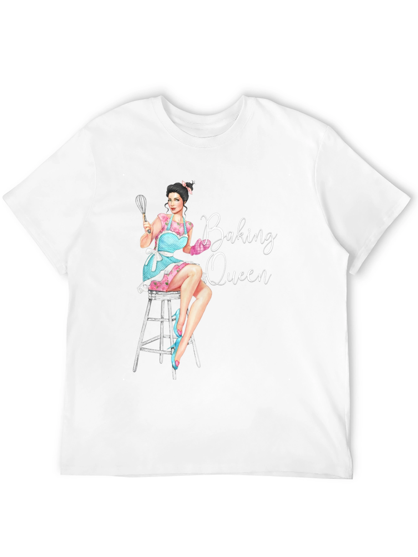 Baking Queen Graphic T-Shirt - Black