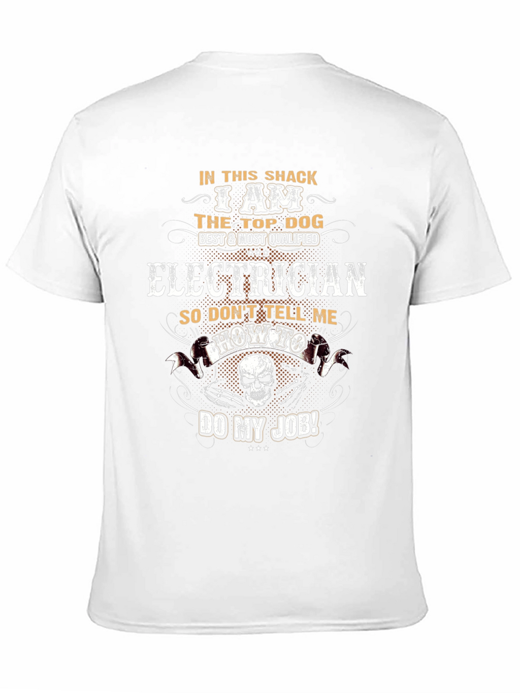 Electrician Top Dog Graphic T-Shirt