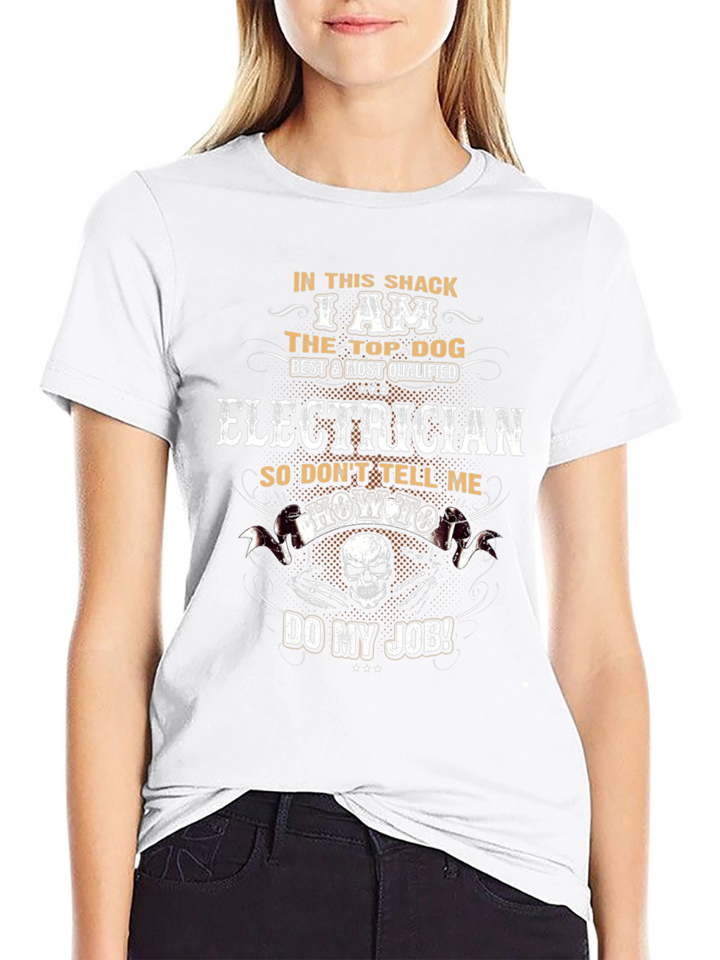 Electrician Top Dog Graphic T-Shirt