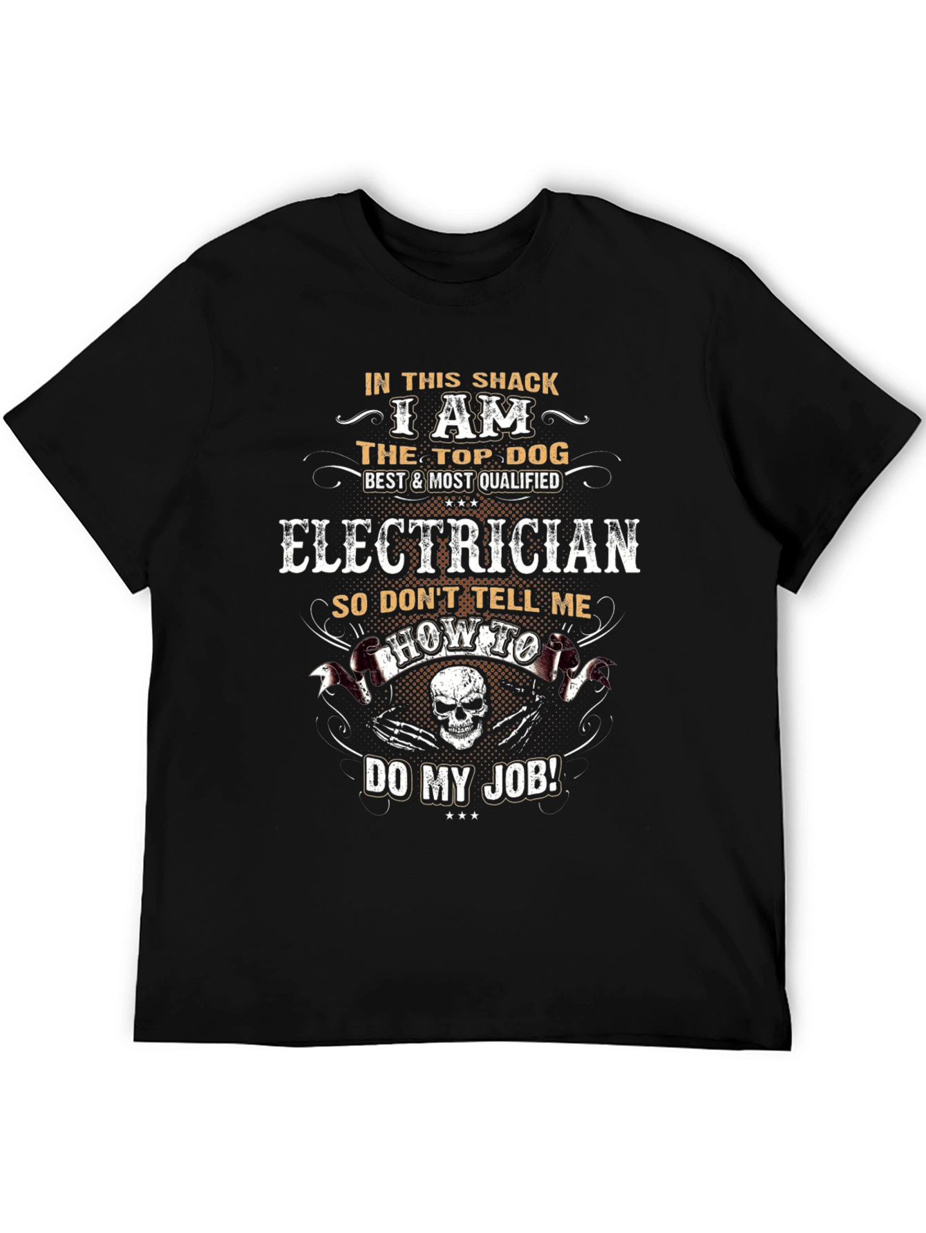 Electrician Top Dog Graphic T-Shirt