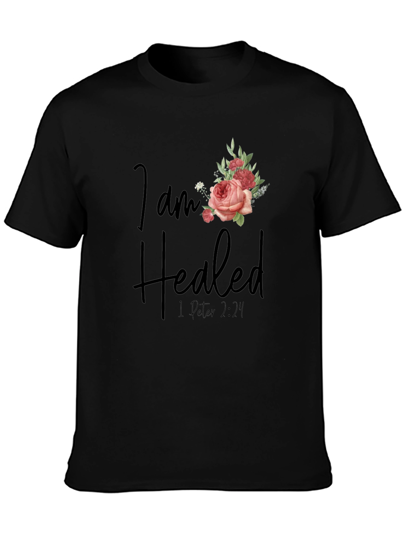 I am Healed Floral T-Shirt