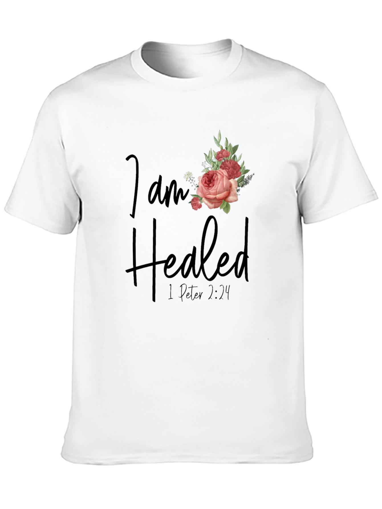I am Healed Floral T-Shirt