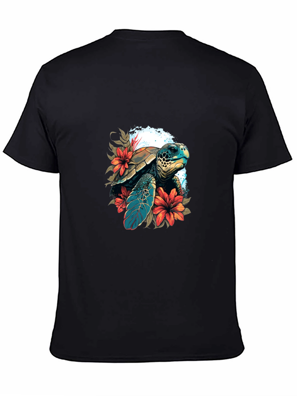 Sea Turtle Graphic Tee - Island Style Black T-Shirt