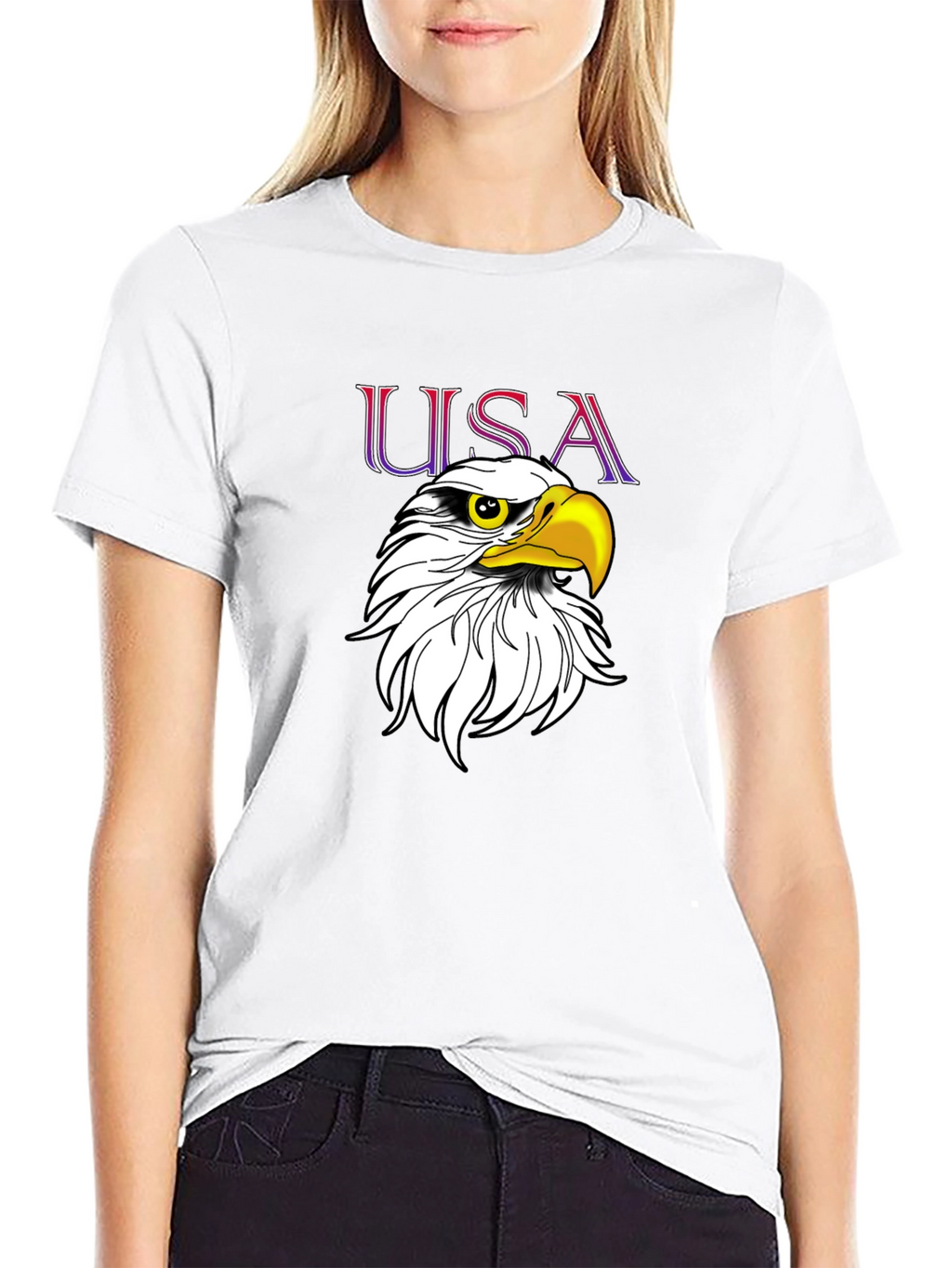 USA Eagle Graphic Tee - Patriotic Fashion