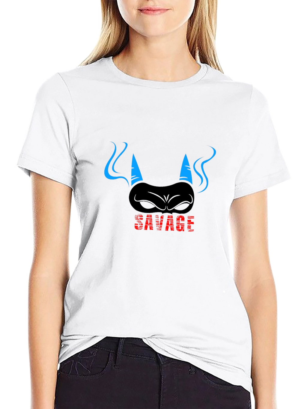 Savage Devil T-Shirt - Mens Black Graphic Tee